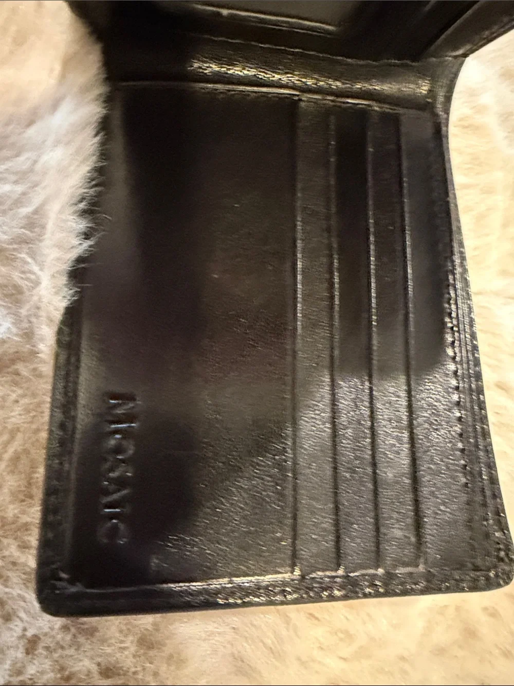 Buxton Black Leather Credit Card Holder Wallet
